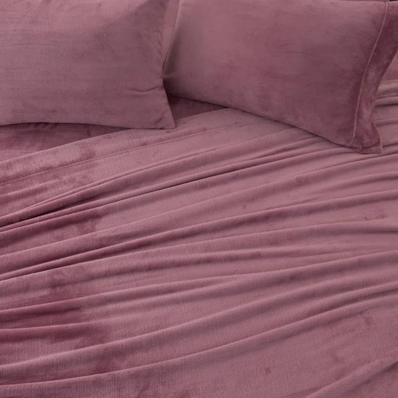 FreshFolds Ultra Soft Micro Plush Velvet Solid Sheet Sets & Reviews | Wayfair