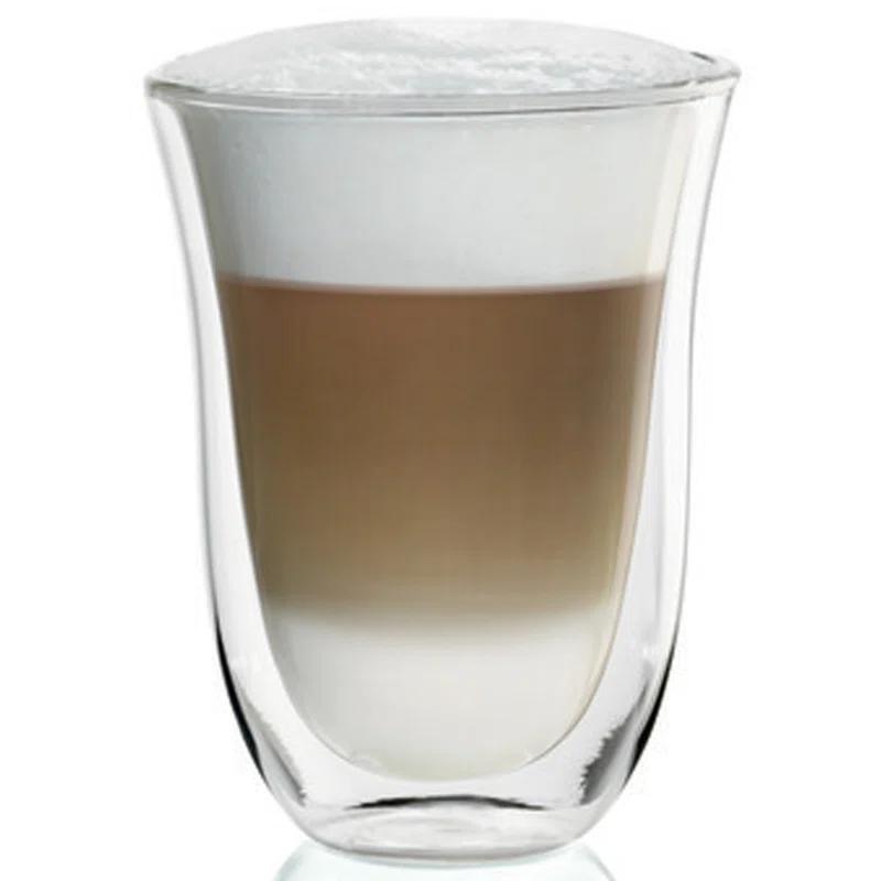 DeLonghi De'Longhi set of 2 Latte Double Wall Thermal Glasses (Set of 2)
