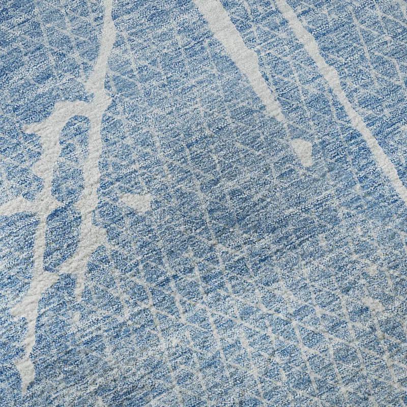 Premium Machine Washable Cerrito Blue Rug