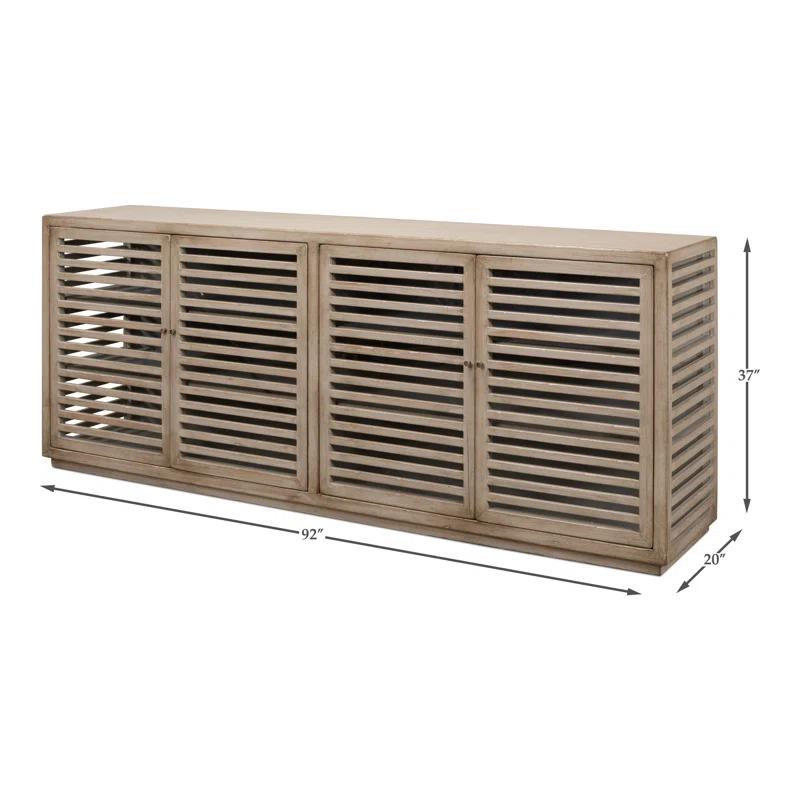 Sarreid Ltd St. Nevis 92'' Solid Wood Sideboard