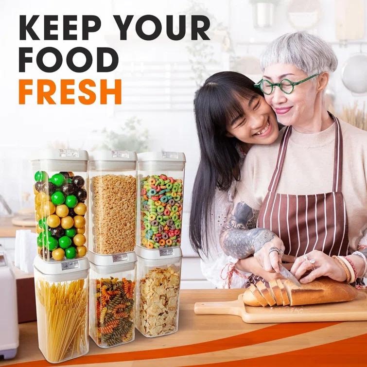 Cheer Collection Cheer Collection 43.2oz. Food Storage Container (Set of 6)