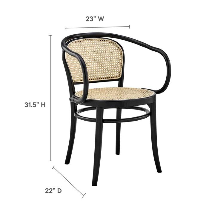 Oliana Wood Dining Armchair by Modway