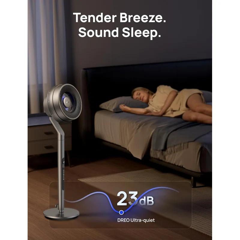 G & R PLUMBING ENTERPRISES, INC. Pedestal Fan with Smart Control, 40-44" Adjustable Height, DC Quiet Fans for Bedroom