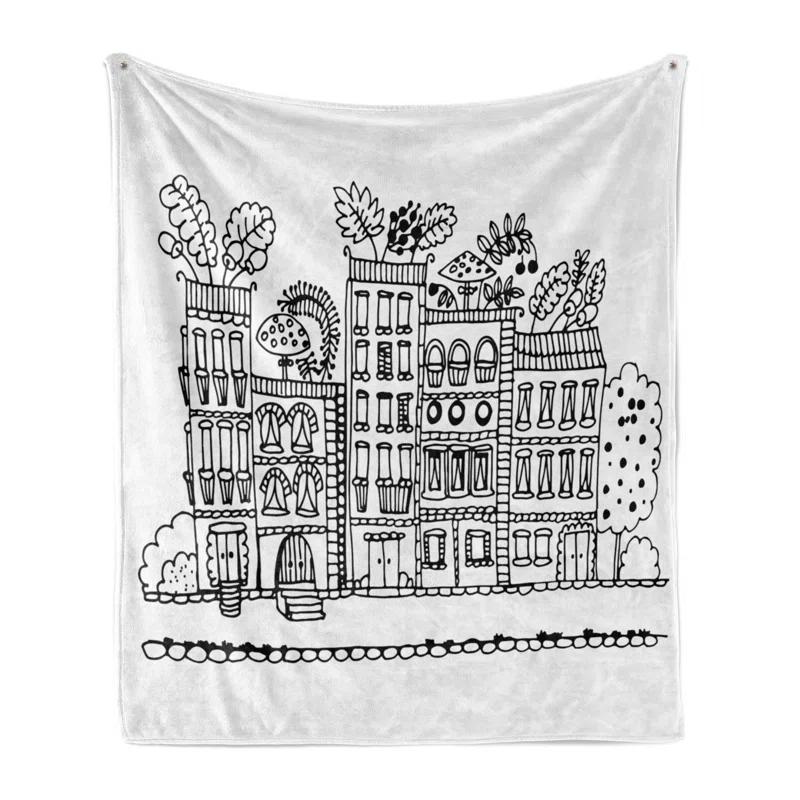 Ambesonne Fleece Throw Blanket