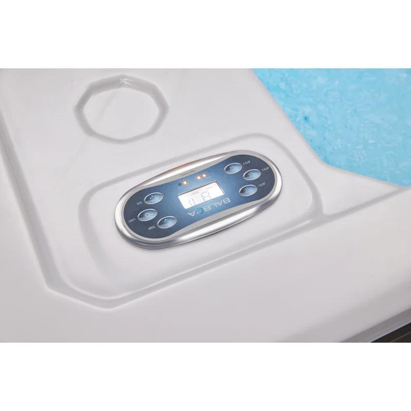 Luxury Spas Luxury Spas 4 - Person 39 - Jet Acrylic Rectangular Standard Hot Tub with Ozonator in Gray