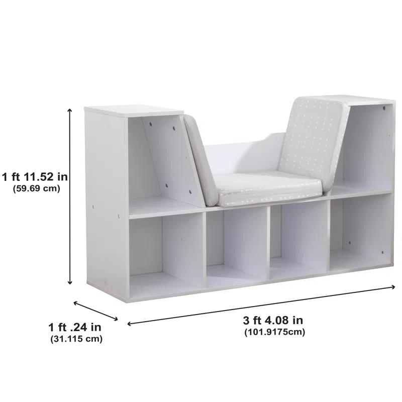 KidKraft Bookcase with Reading Nook, 6 Shelves