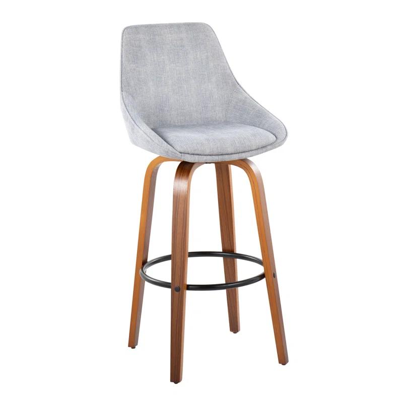 LumiSource Swivel Upholstered Counter Stool