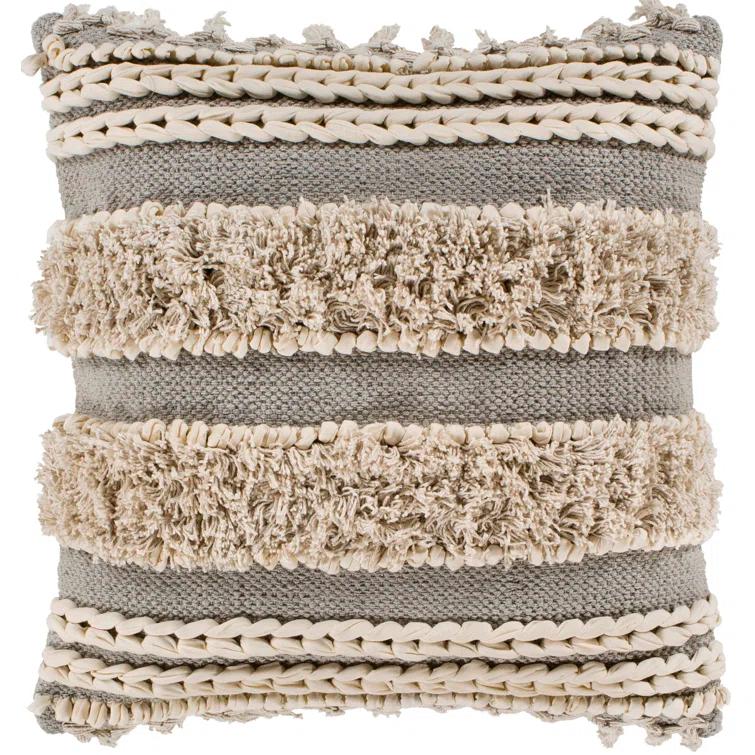 Joss & Main Venora Striped Cotton Throw Pillow