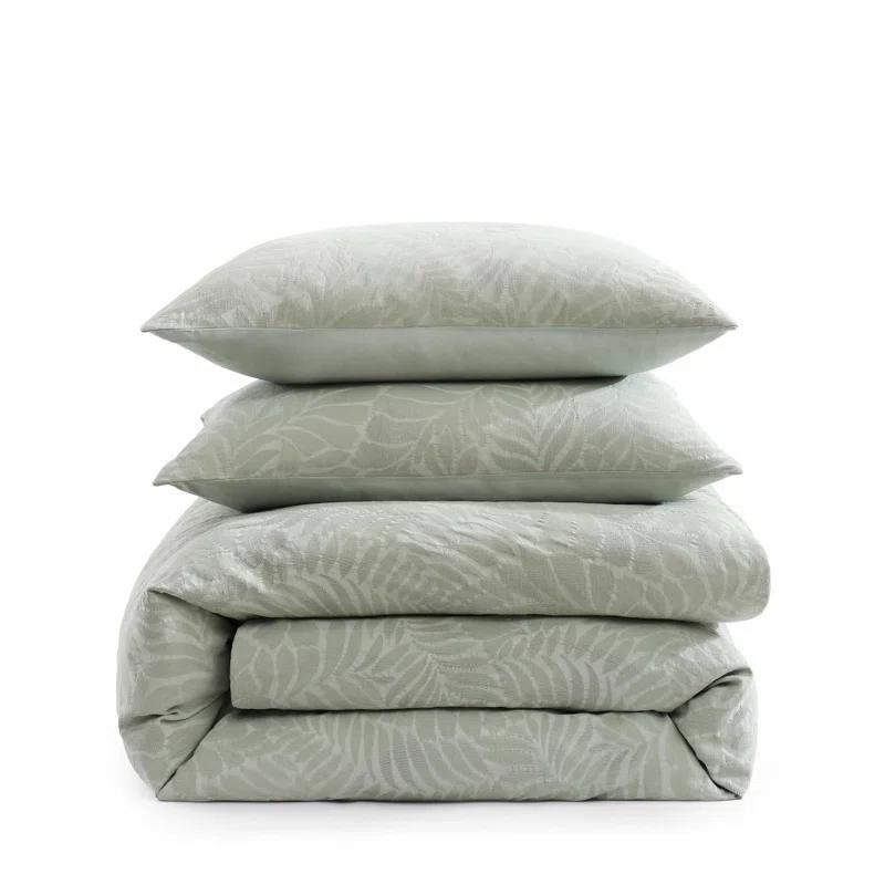 Tommy Bahama Home Tommy Bahama Harbor Palm Cotton Green Comforter Set
