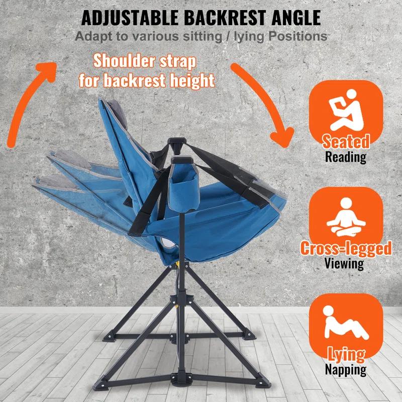 Rosecliff Heights Camping Chair Hammock Chair 300 lbs Load Capacity Hammock Folding Chair | Wayfair