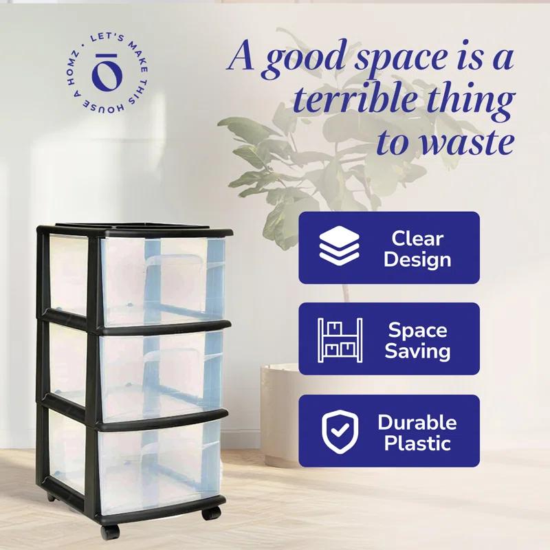 Homz Homz Plastic Drawer Medium Storage Container Tower