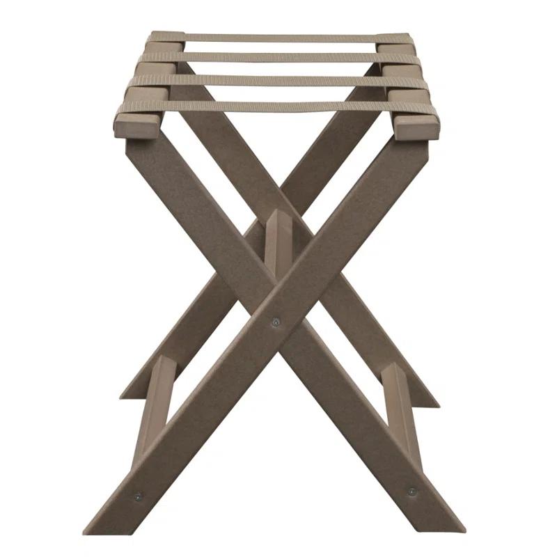Lux Comfort Folding Eco-friendly Post Consumer Recycled Plastic Luggage Rack