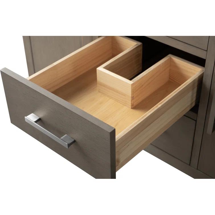 Vanity Art 48'' Single Bathroom Vanity with Engineered Marble Top