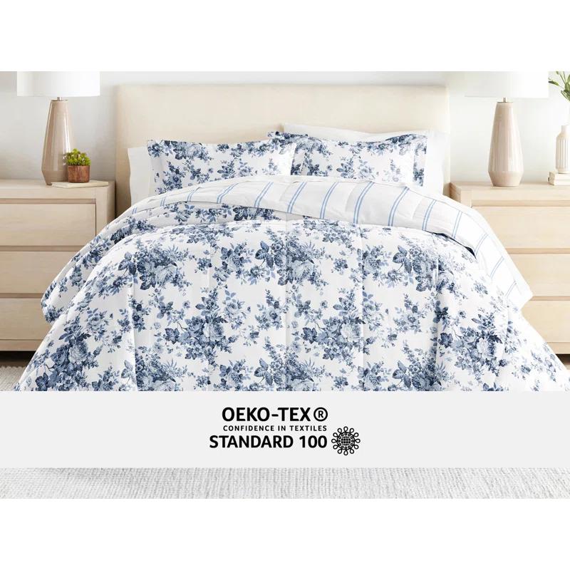 IEnjoy Home 7-Piece Bedding Bundle - Pattern Comforter and Sheet Set