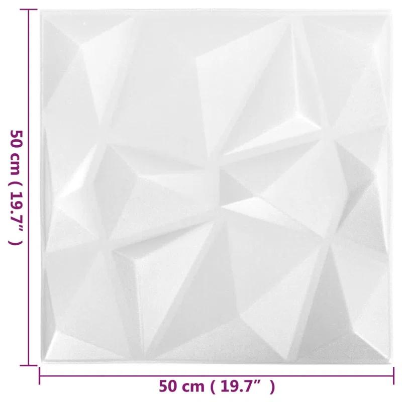 VidaXL 19.7" x 19.7" 3D Wall Panels (12 pack) (Set of 12)
