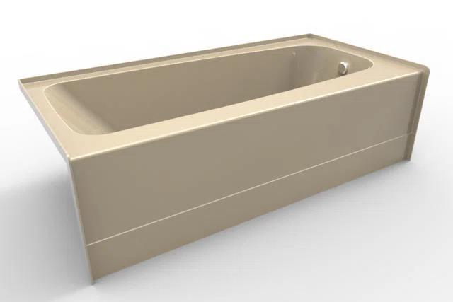 Hydro Systems Regan 72'' x 32'' Alcove / Tile In Soaking Acrylic Bathtub REG7232ATO-BON-LH