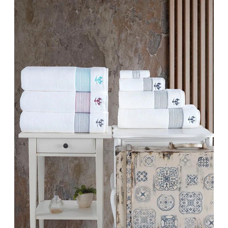 Brooks Brothers Brooks Brothers Rope Stripe Border Wash Towel