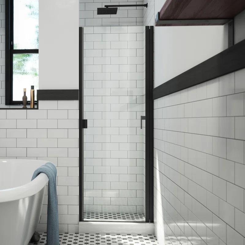 Arizona Shower Door RD 30" W x 66" H Semi-Frameless Shower Door R3066MBCL