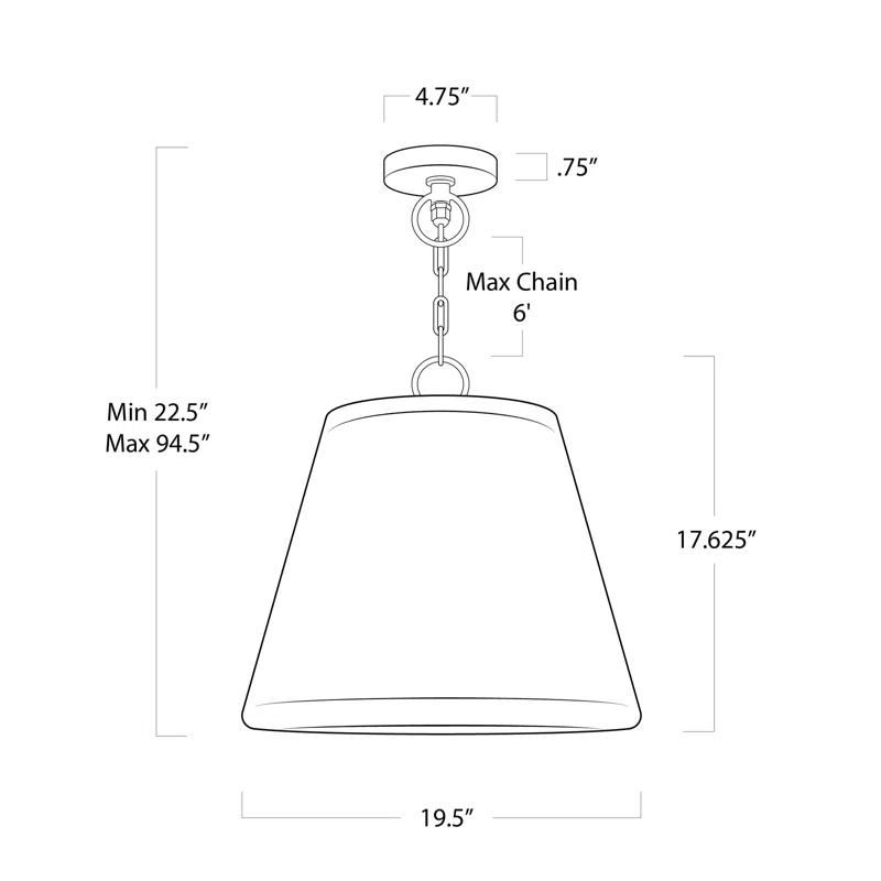 Regina Andrew Augustine Outdoor Pendant