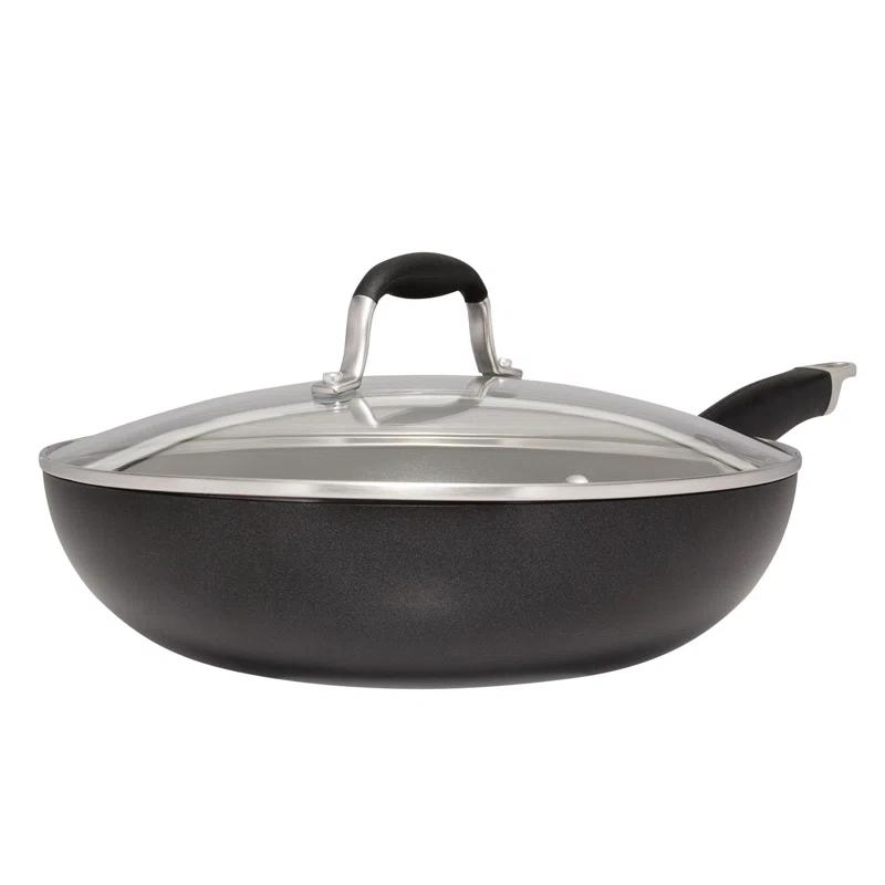 Anolon Anolon Advanced Bronze Hard-Anodized Nonstick Ultimate Pan with Lid, 12-Inch
