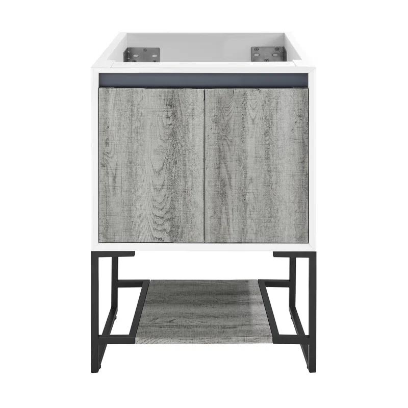 Swiss Madison Marseille 24.05" Single Bathroom Vanity Base Only in Gray