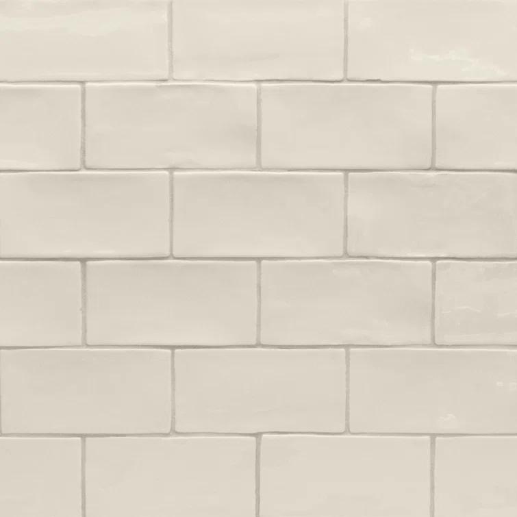 Barcelona 3x6 Blanco Polished Ceramic Subway Wall Tile (5.38 Sq. Ft. / Case)