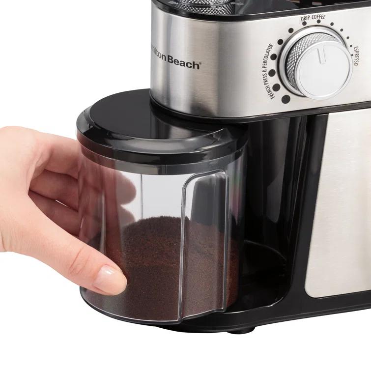 Hamilton Beach Hamilton Beach® Burr Coffee Grinder Stainless Steel Housing