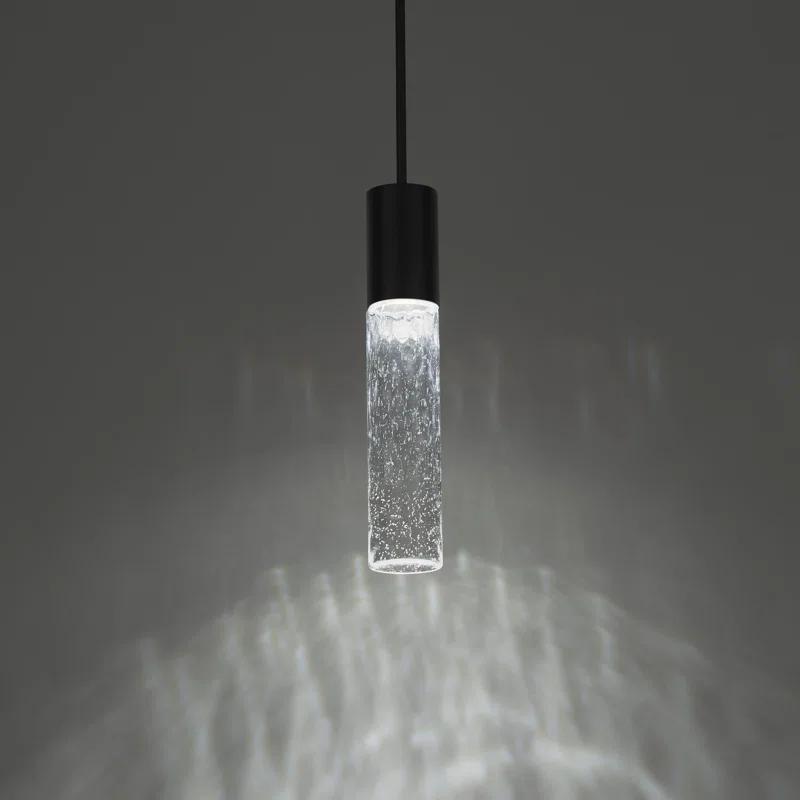 dweLED Sleek 1 - Light Black LED Single Pendant