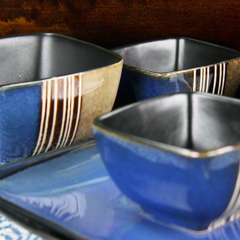 Winston Porter Garley 16 Piece Stoneware Dinnerware Set - Service for 4