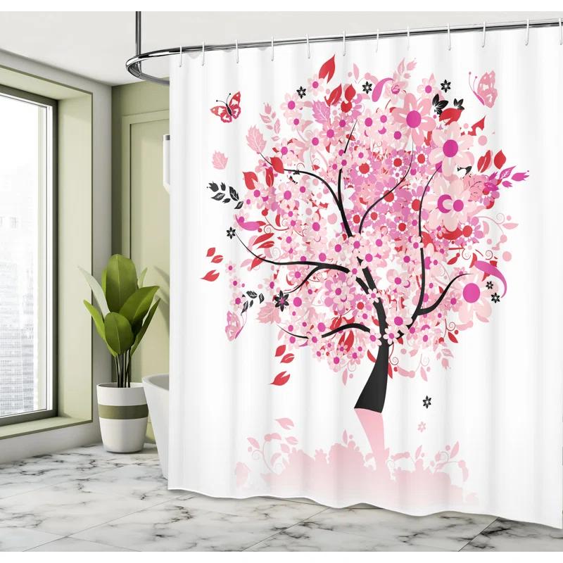 Ambesonne Shower Curtain with Hooks Included