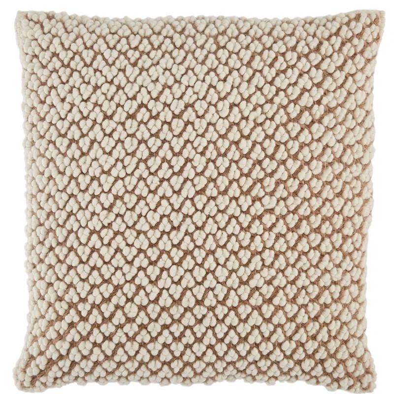 Toulon Embroidered Wool Throw Pillow