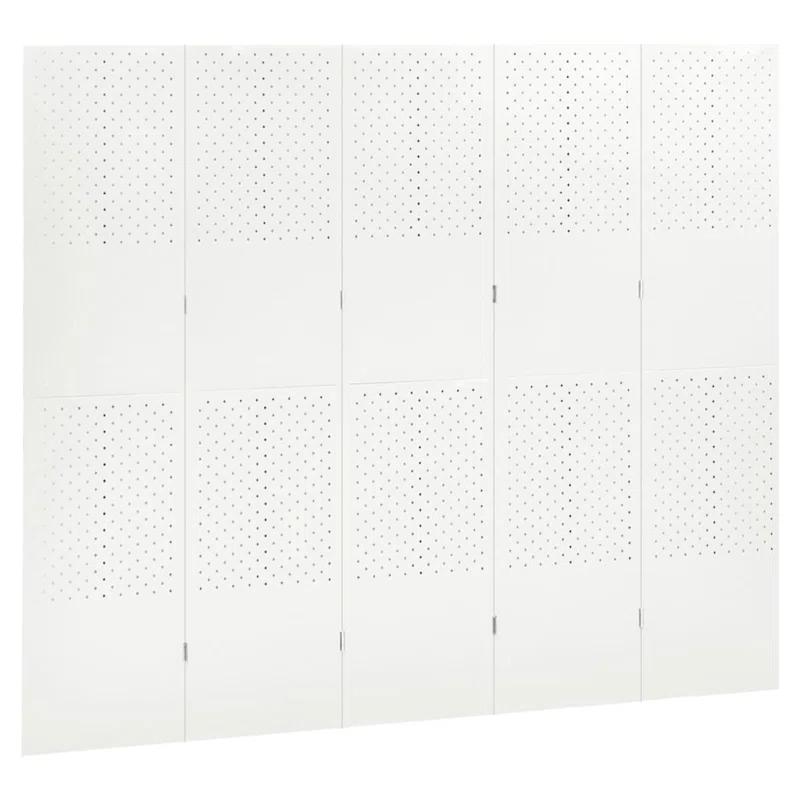 vidaXL VidaXL Room Divider Freestanding Privacy Screen for Room Separation Steel