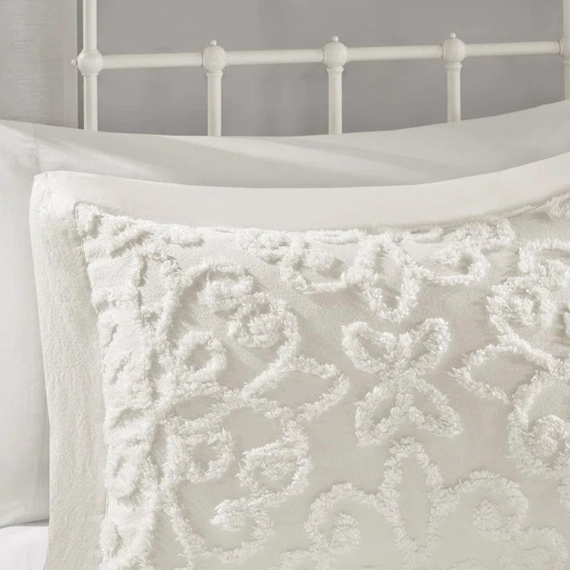Kelly Clarkson Home Emberly Tufted 100% Cotton Sateen Coverlet Set in Farmhouse Style