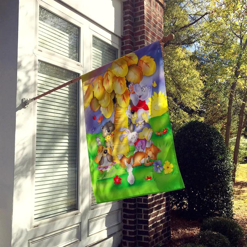 Caroline's Treasures Double Sided 40'' H x 28'' W Polyester Animal House Flag