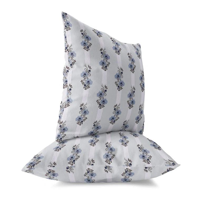 Amrita Sen Floral Luminosity Floral Indoor/Outdoor Reversible Throw Pillow