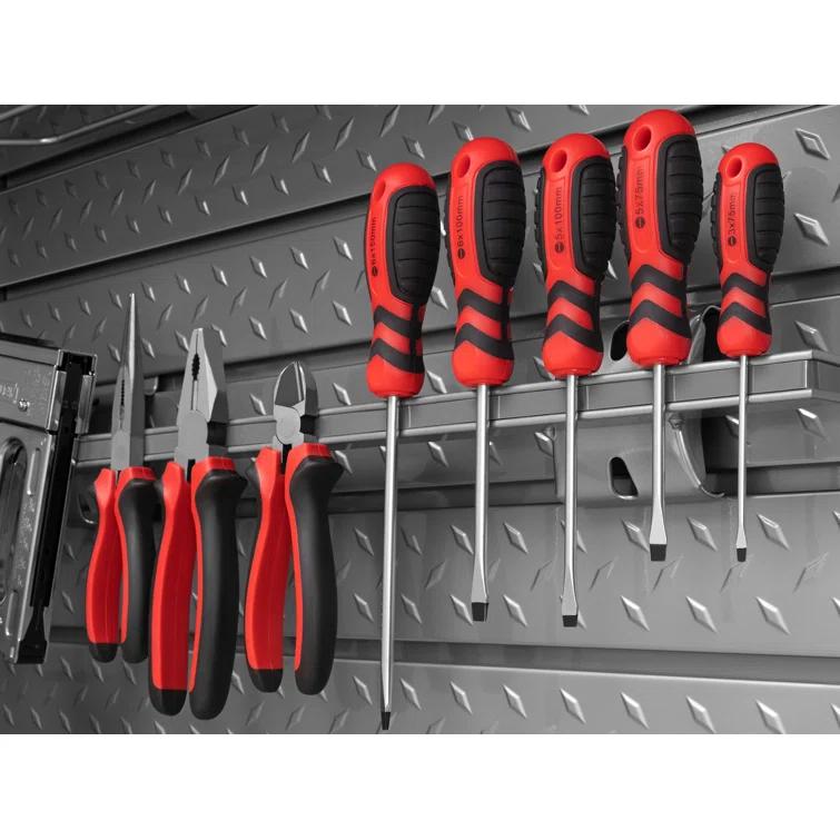 NewAge Products Garage 40 Piece Steel Slatwall Accessory Kit