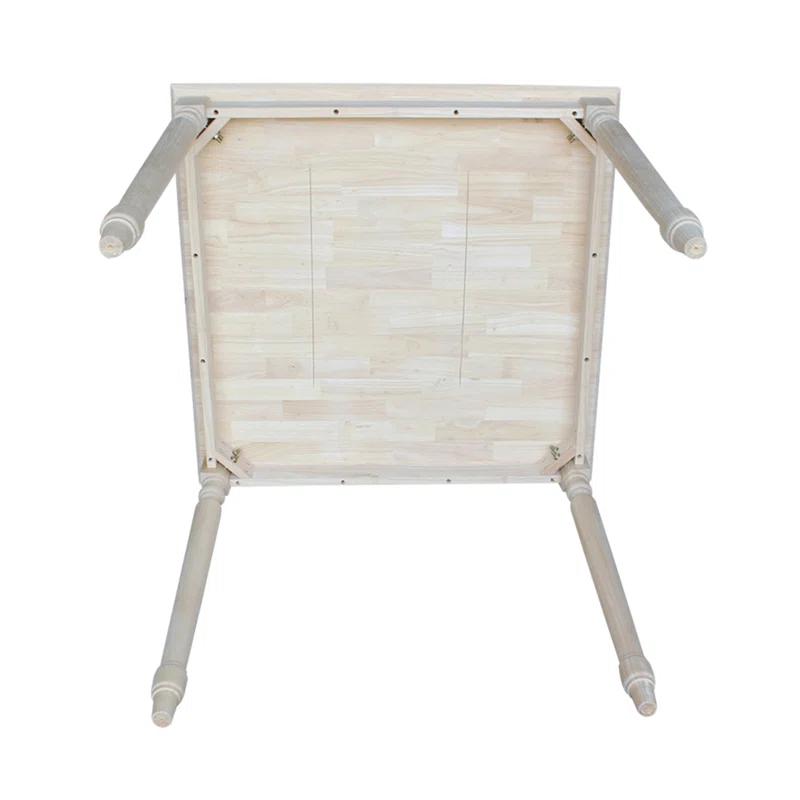 International Concepts Turned Solid Wood Top Dining Table