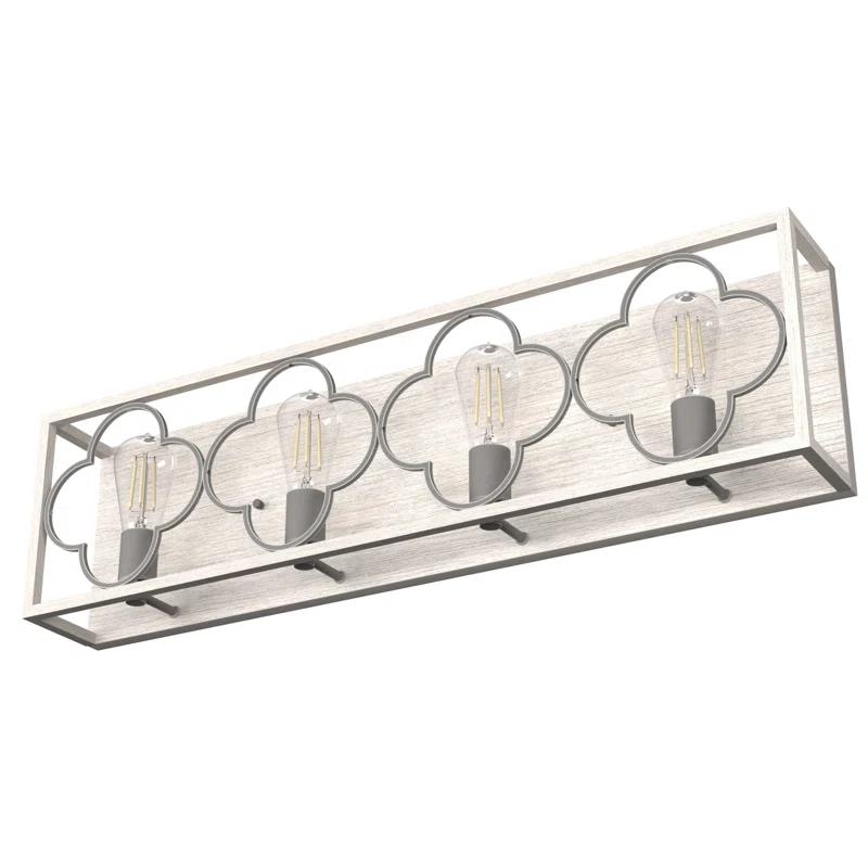 Hunter Fan Gablecrest 4 Light  Flush Mount Bathroom Vanity Wall Light Fixture