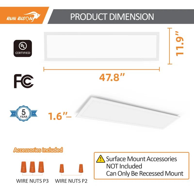 Dimmable LED Flat Panel Light