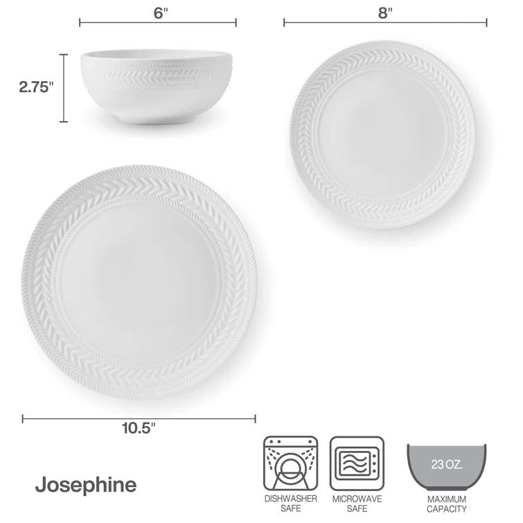 Pfaltzgraff Pfaltzgraff Josephine 24-Piece Porcelain Dinnerware Set, Service for 8