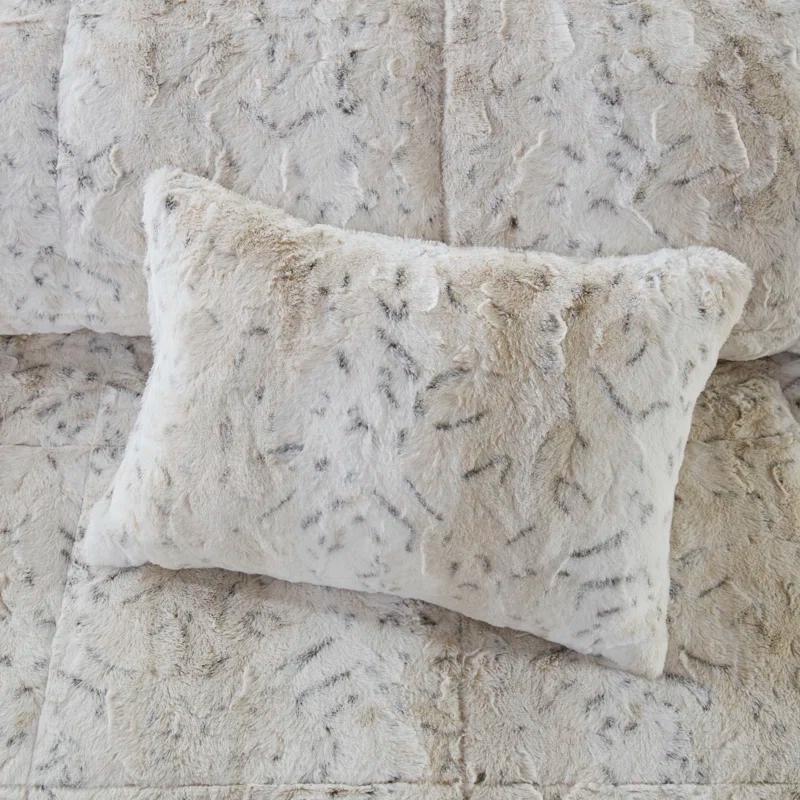 Madison Park Zuri Faux Fur Comforter Set