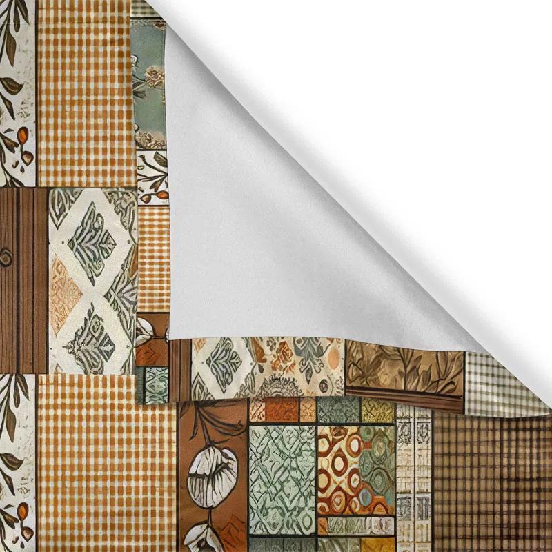 Geometric Tailored Window Valance