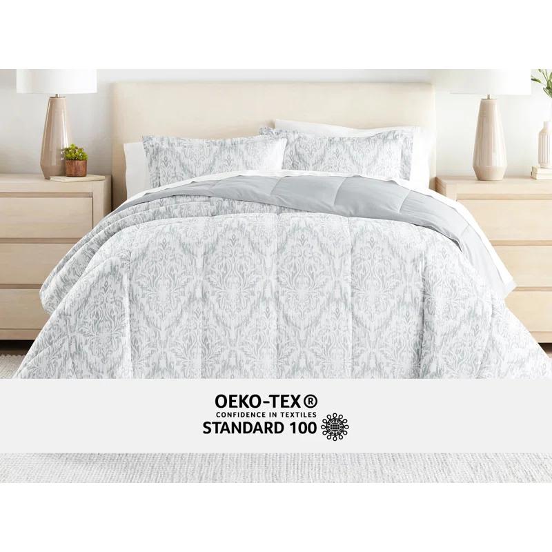 IEnjoy Home 7-Piece Bedding Bundle - Pattern Comforter and Sheet Set