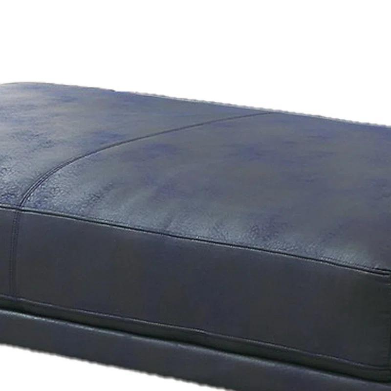 Wade Logan® Awaah Faux Leather Ottoman