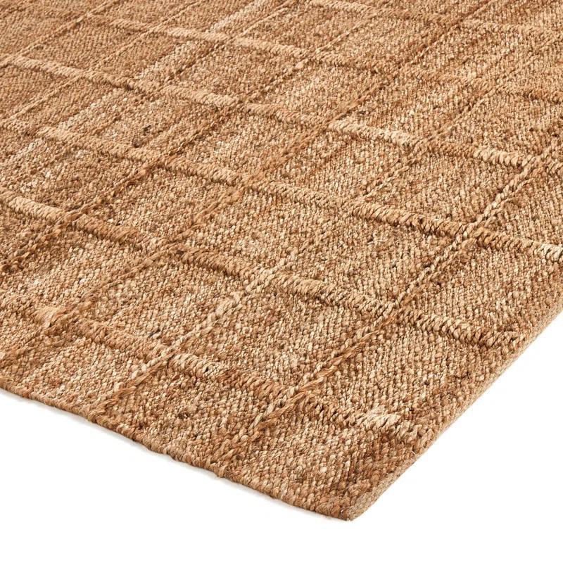Gracie Oaks Hanne Jute Area Rug for Dining Room Living Room, Natural
