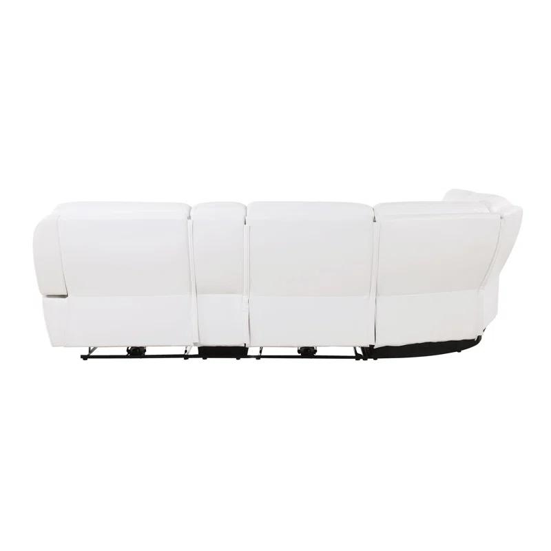 Global Furniture USA Faux Leather Power Reclining Sectional