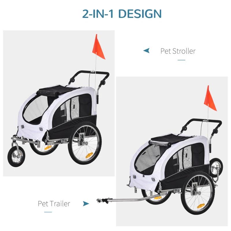 Aosom Foldable Pet Jogger Stroller