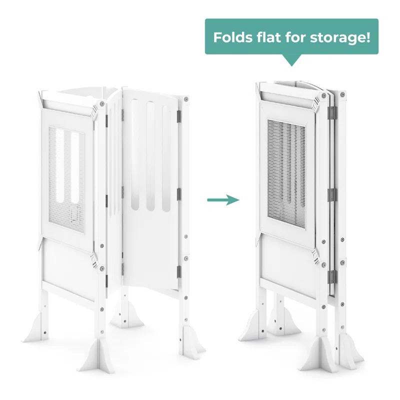 Guidecraft Contemporary Kitchen Helper Foldable Step Stool