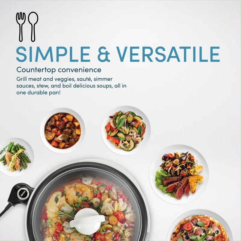 Aroma 3.3 Quart Electric Super Pot & Grill