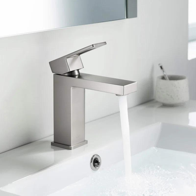 KIBI KBF1002BN Cube Single-Hole Single-handle Bathroom Faucet